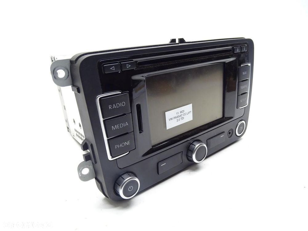 RADIO RADIOODTWARZACZ CD NAVI NAWIGACJA 3C8035279B VW PASSAT CC LIFT - 3