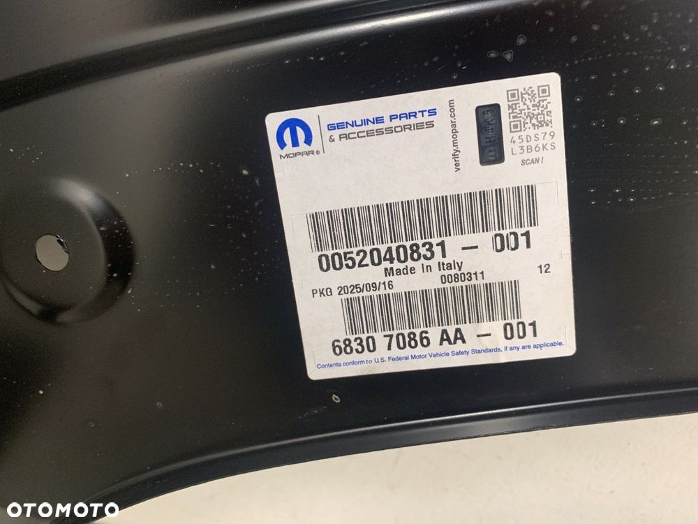 NOWY ORYGINALNY PRAWY PRZEDNI BŁOTNIK JEEP RENEGADE 14-26 PRAWA PRZÓD 68307086AA 52040831 - 8