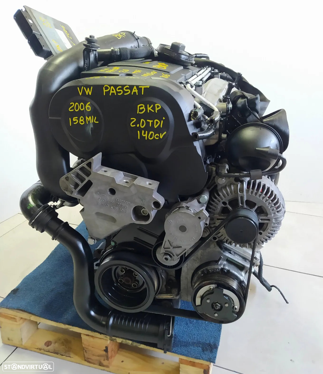 Motor vw passat 2.0TDI 140cv BKP caixa automatica DSG HXS - 5