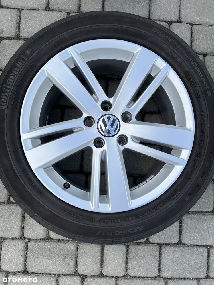 Alufelgi 5x112 17 cali Vw Passat Sharan Golf Jetta opony 225/50/17 - 1