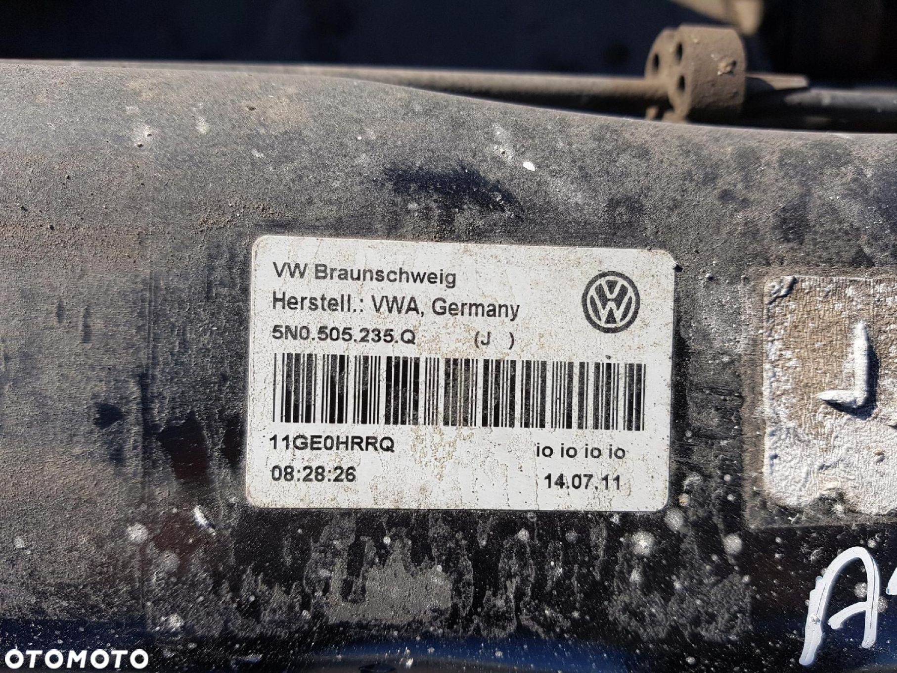 AUDI A3 8P LIFT 08-12r BELKA ZAWIESZENIA TYŁ 4X4 QUATTRO 5N0505235Q - 6