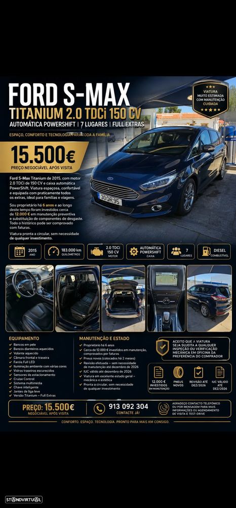 Ford S-Max 2.0 TDCi Titanium Powershift - 1