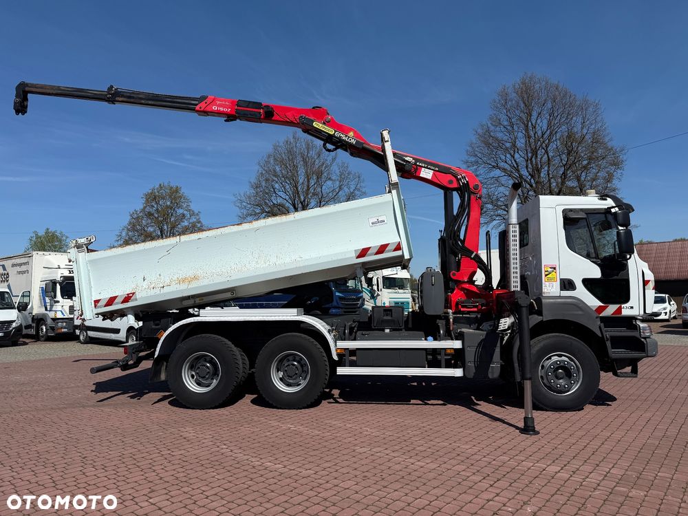 Renault KREAX 430 EEV* 6x4* HDS PALFINGER EPSILON Q150Z* BI-BENNE+HYDROBURTA* TYLKO 111.000 KM* KOŁA 80%* Z FRANCJI - 4