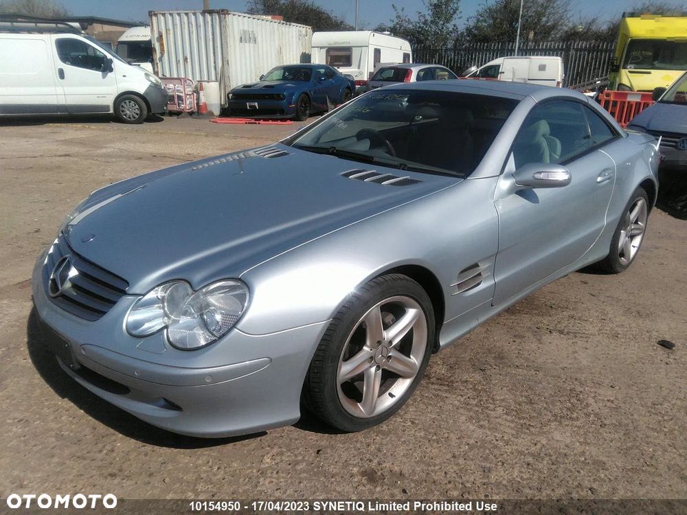 Maska Zderzak Reflektory Błotniki Wzmocnienie Belka Pas Przedni Lampy Mercedes SL500 SL350 R230 - 6