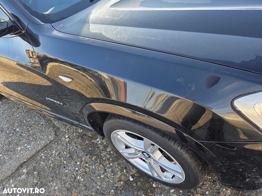 Aripa dreapta BMW X3 X4 F25 F26 Black Sapphire Metallic 475 - 1