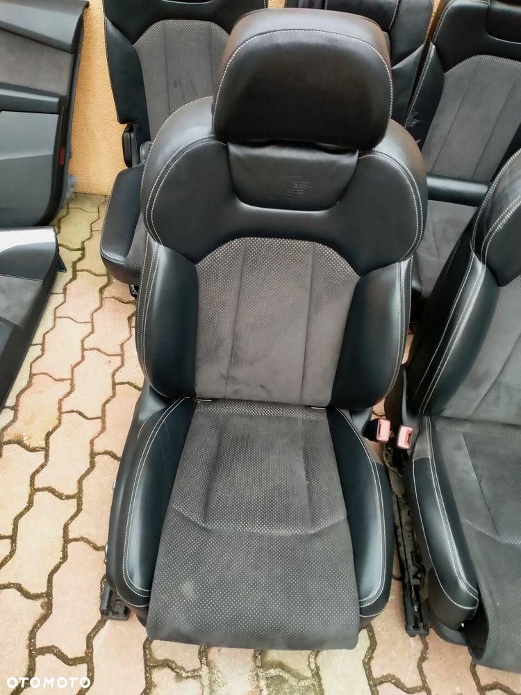 AUDI Q7 4M S-LINE / FOTEL FOTELE KANAPA BOCZKI TAPICERKA 5 OSOBOWA ISOFIX - 5