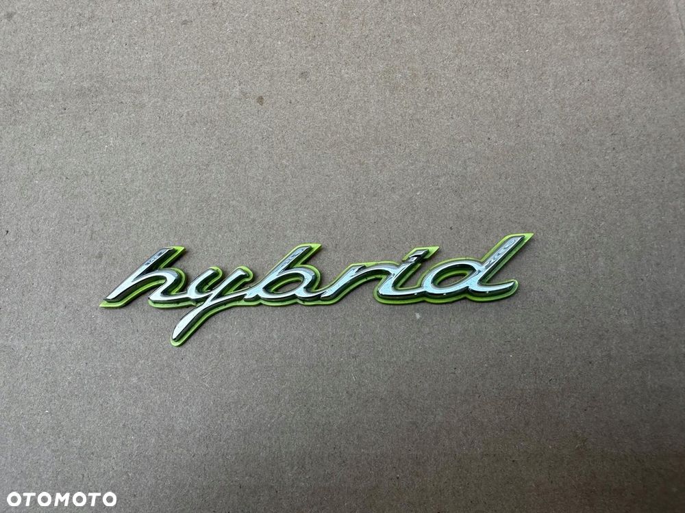 porsche hybrid kolor silver-green emblemat znaczek oryginał - 3