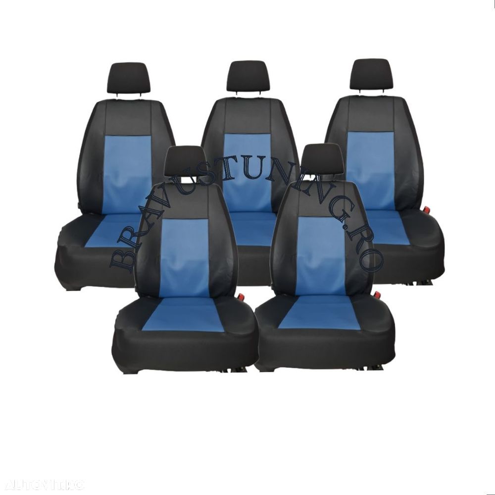 Huse scaun auto dedicate Sharan 5 / 7 locuri Piele Ecologica - 3