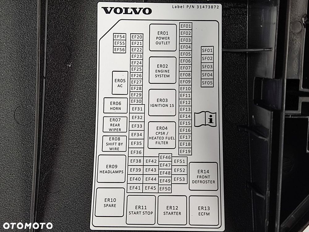 VOLVO XC40 2.0T T4 17-21r Pokrywa Skrzynki Bezpieczników - 5