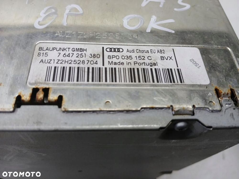 RADIO SAMOCHODOWE FABRYCZNE AUDI A3 8P CHORUS 8P0035152C - 4