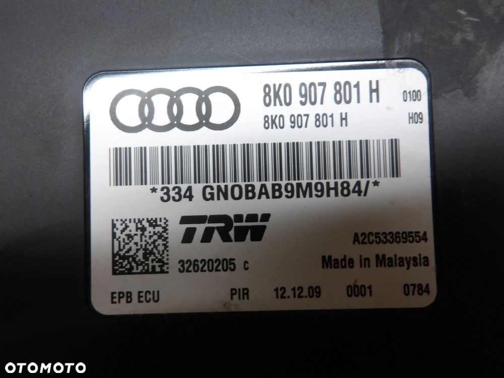 AUDI A4 B8 KOMBI 08-12 3.0TDI MODUŁ HAMULCA RĘCZNEGO 8K0907801H - 4
