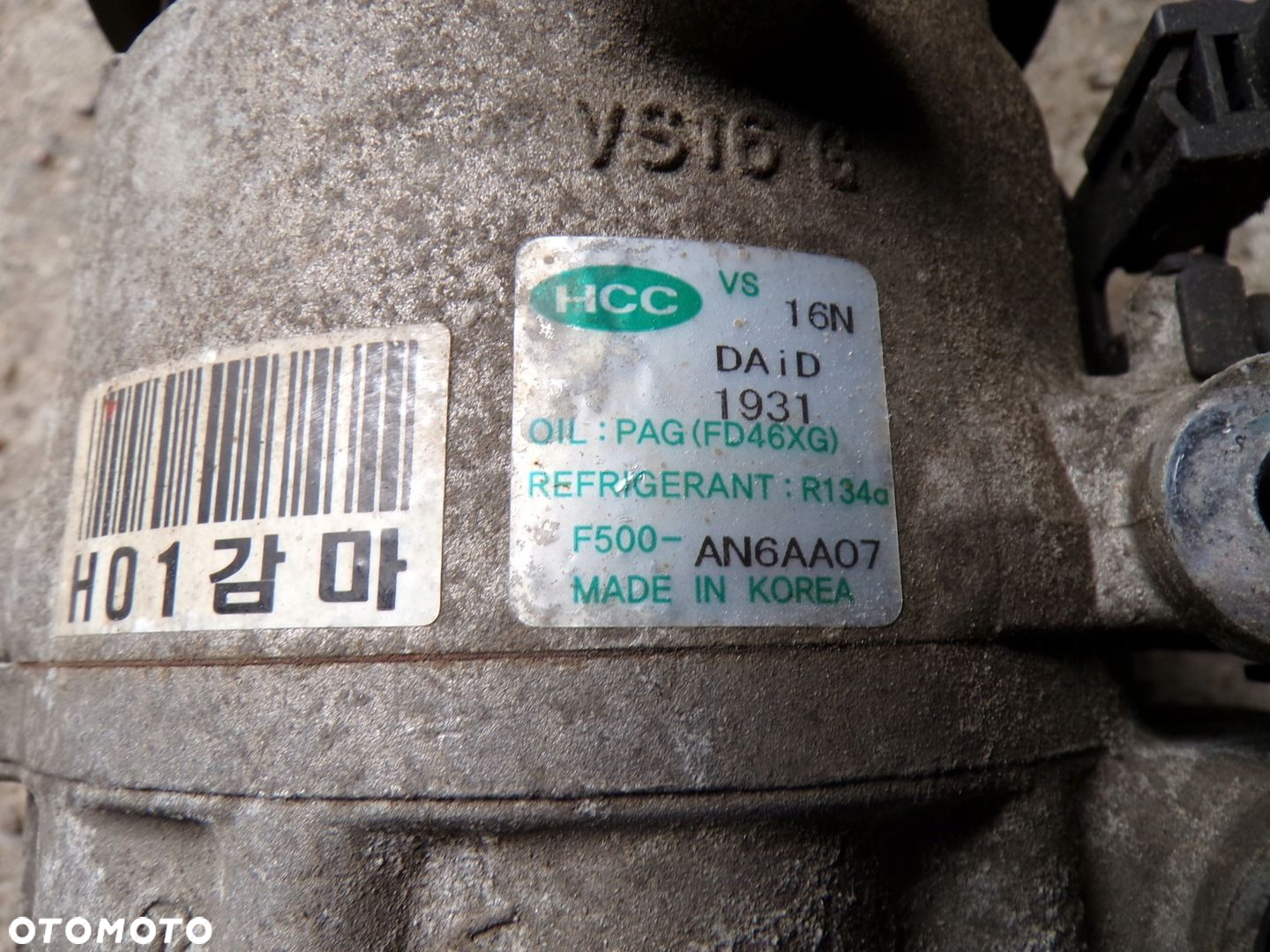 SPRĘŻARKA KLIMATYZACJI KOMPRESOR KIA CEED I HYUNDAI I30 1.6 B F500-AN6AA07 - 3