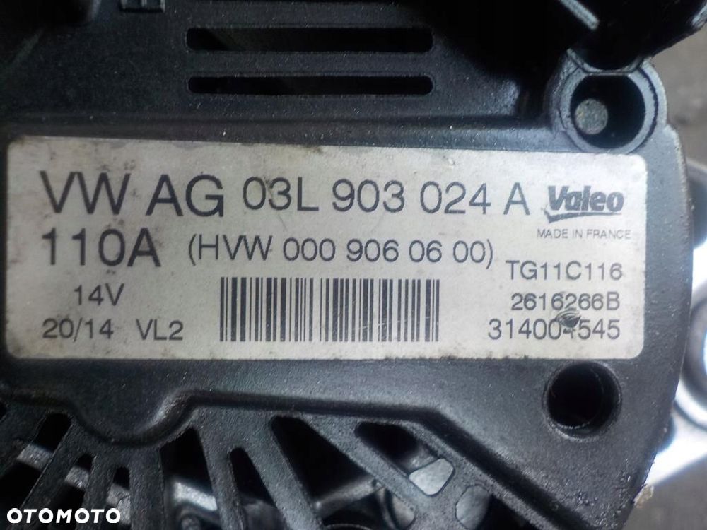 VW T5 LIFT 2.0 TDIALTERNATOR 110A - 5