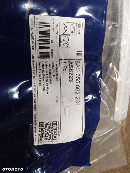 LINKI HAMULCA RĘCZNEGO OPEL CORSA C 8AS355662-231 - 3