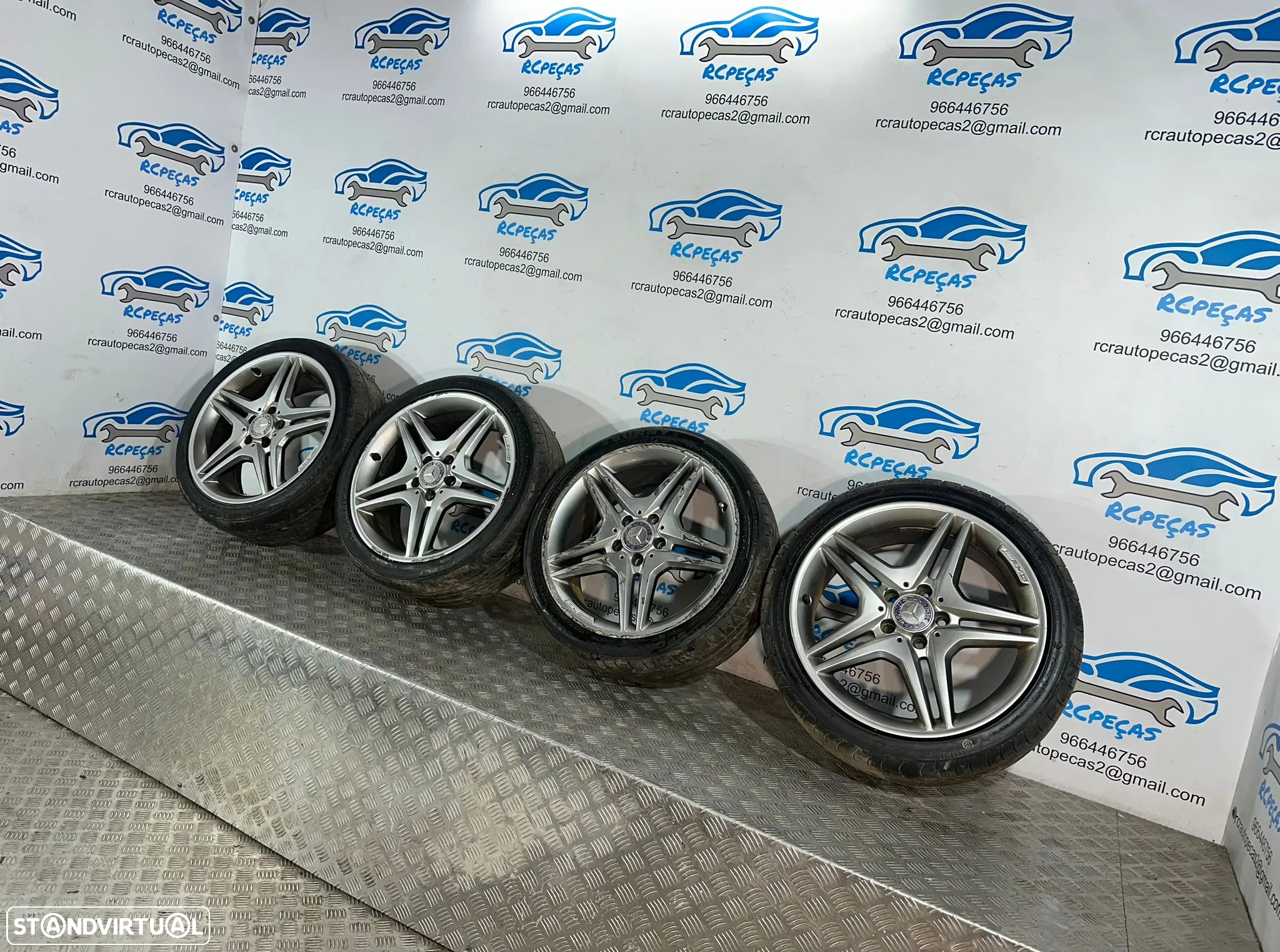 .Conjunto Jantes 18 Originais AMG Mercedes Benz 5x112 7.5J ET52 - 2