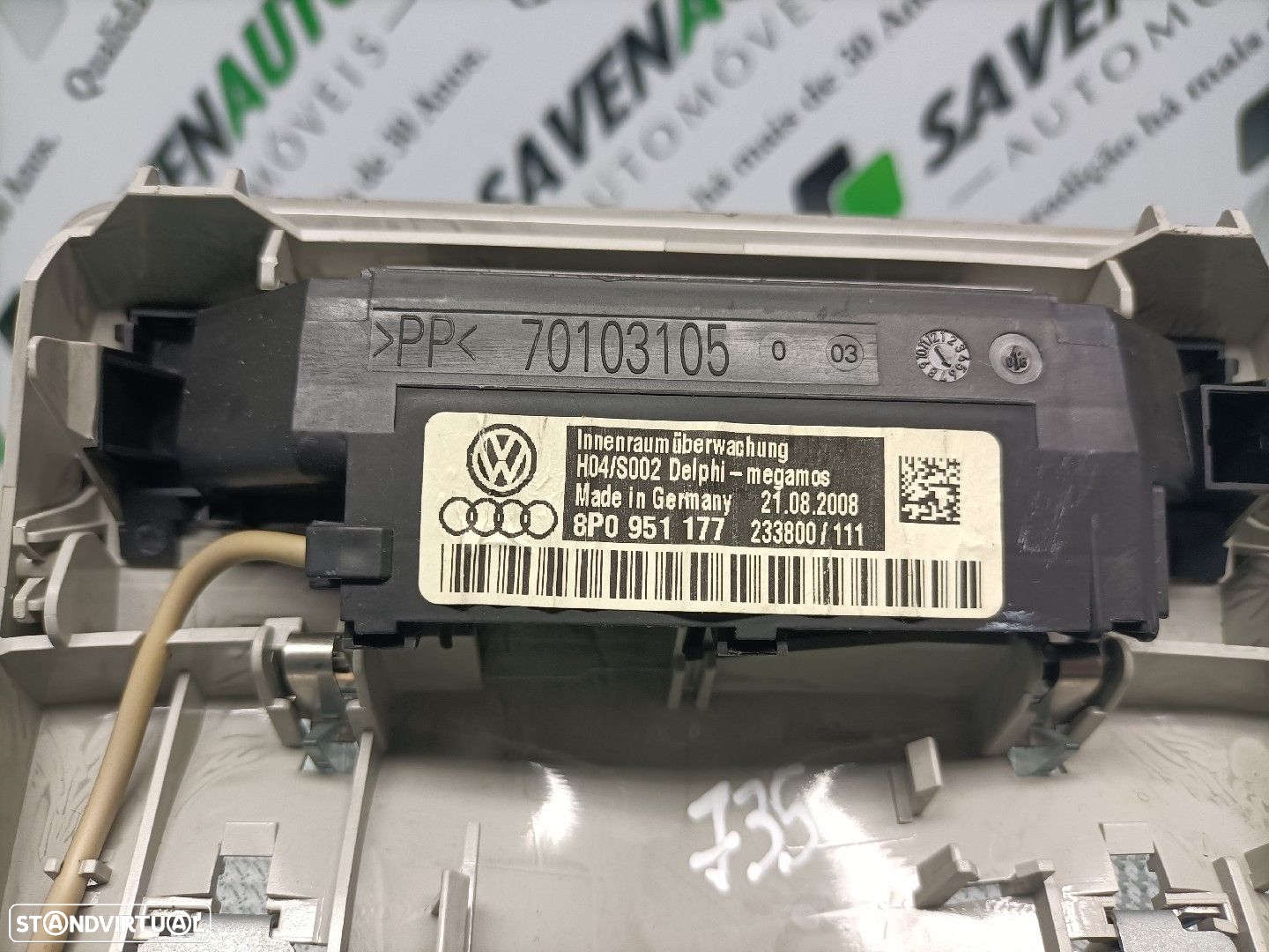 Plafonier / Botão Luz Tecto Audi A3 (8P1) - 3
