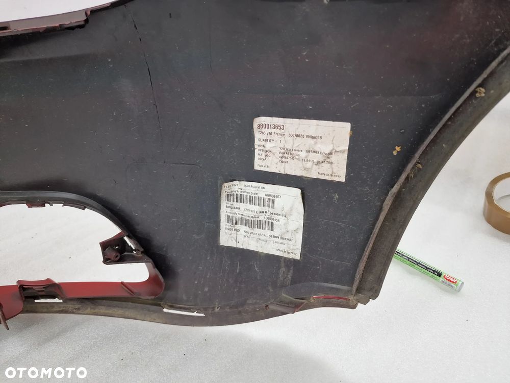 VOLVO V70 07- ZDERZAK PRZEDNI PRZÓD , NR 30678623 , NR AUKCJI NZ891 - 25