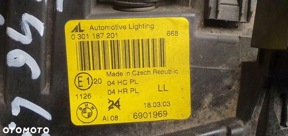 Lampa lewy przód przednia lewa BMW 3 E46 Compact 6901969 - 6