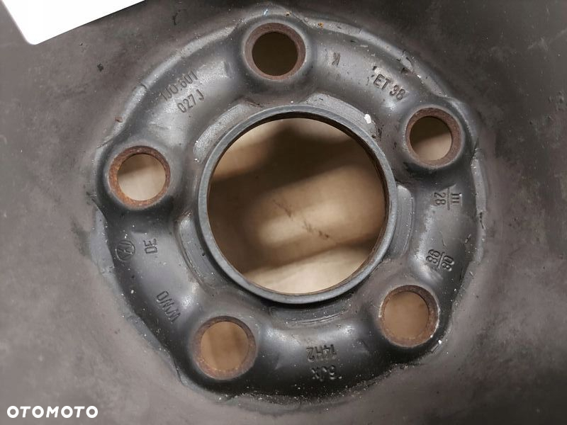 FABIA I GOLF IV FELGI STALOWE 14 5x100 6J ET38 - 2