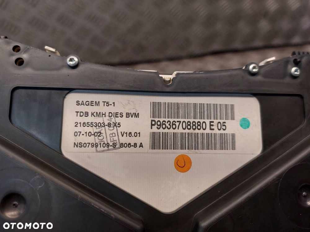 ZESTAW STARTOWY PEUGEOT 307 I 9647472780 36353100 9648445180 9646405480 - 12