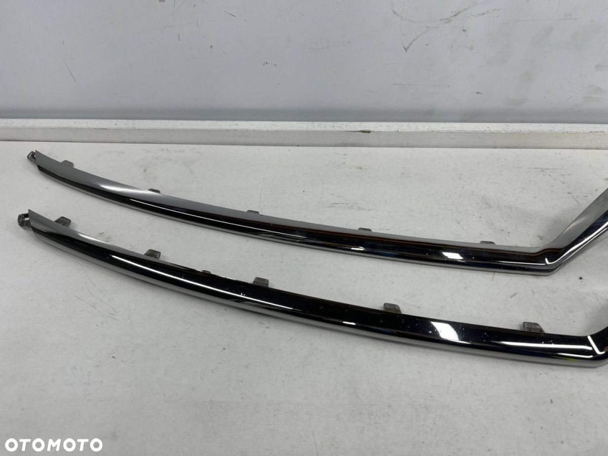 Atrapa Citroen C4 Picasso II SpaceTourer LIFT 16-19r. dolna i górna listwa ramka grila chrom KOMPLET - 2