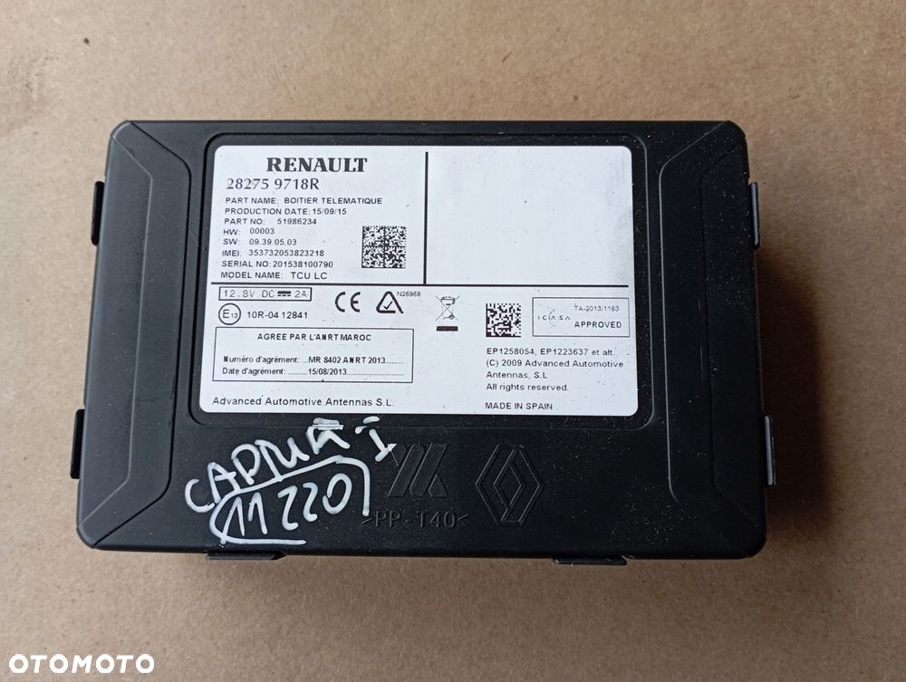 RENAULT CAPTUR I STEROWNIK MODUŁ 282759718R - 1