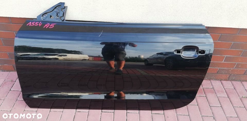 Drzwi przód lewy przednie lewe AUDI A5 8T0 czarne COUPE 2007 - 2017 07-17 - 1