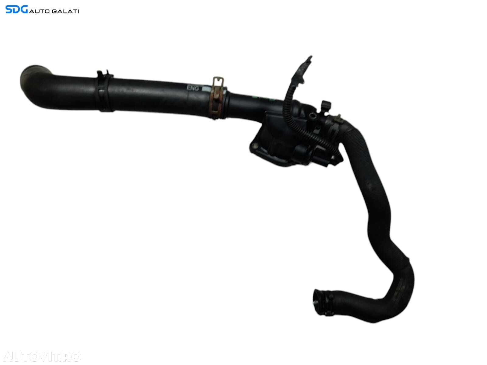 Tub Tubulatura Cot Flansa Apa Lichid Racire Termostat Radiator cu Senzor Temperatura Volkswagen Touran 1.9 TDI BLS BXJ 2003 - 2010 Cod 03G121132B 05291897AA 3C0121157CC [N0606] - 8