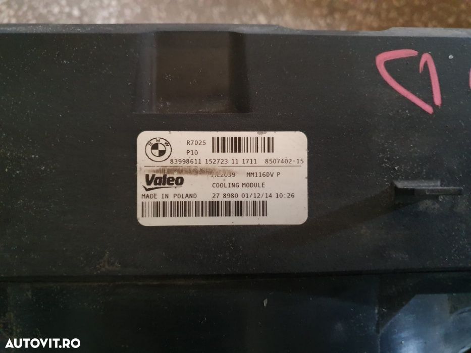 Suport radiatoare BMW seria 3 F30 F31 F32 F34 F36 - 2