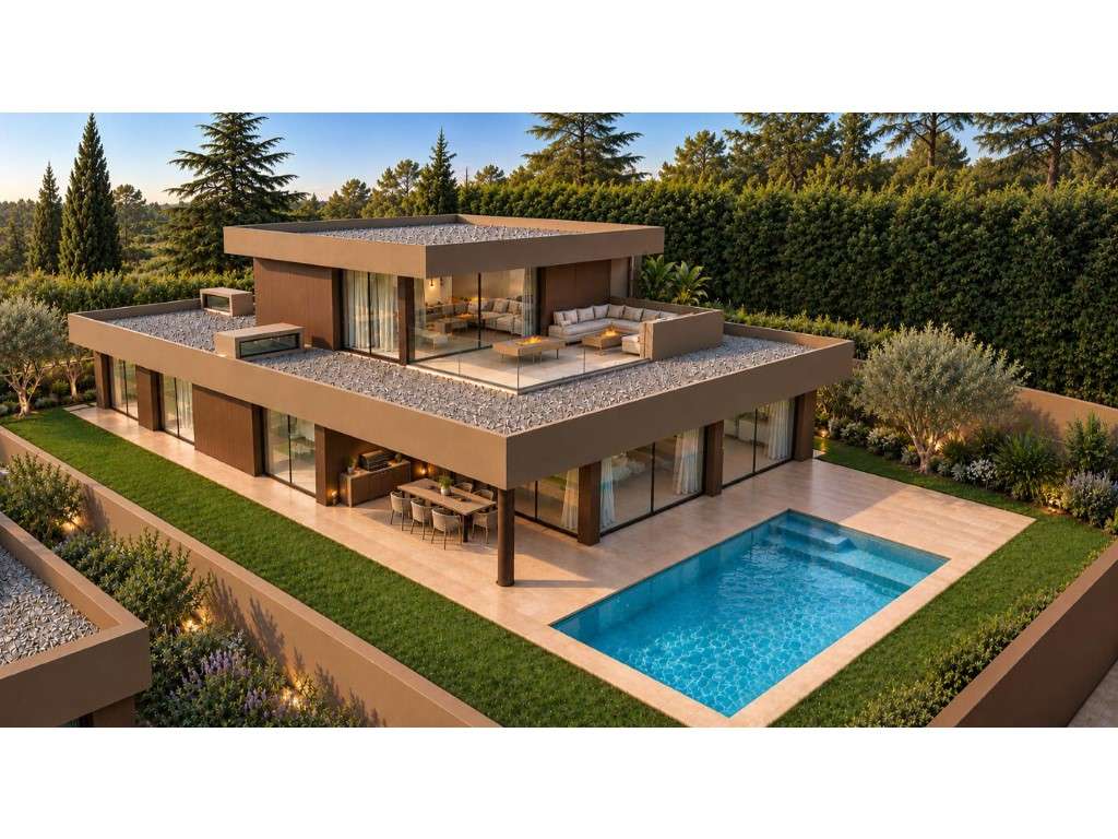 Moradia de Luxo de 4 Frentes c/ Piscina e Vista Mar | S. Felix da M...