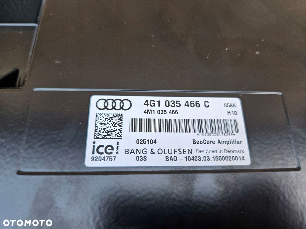 AUDI RS7 S7 A7 C7 4G BANGOLUFSEN ZESTAW NAGŁOŚNIENIA KOMPLET 4G1035466C - 11