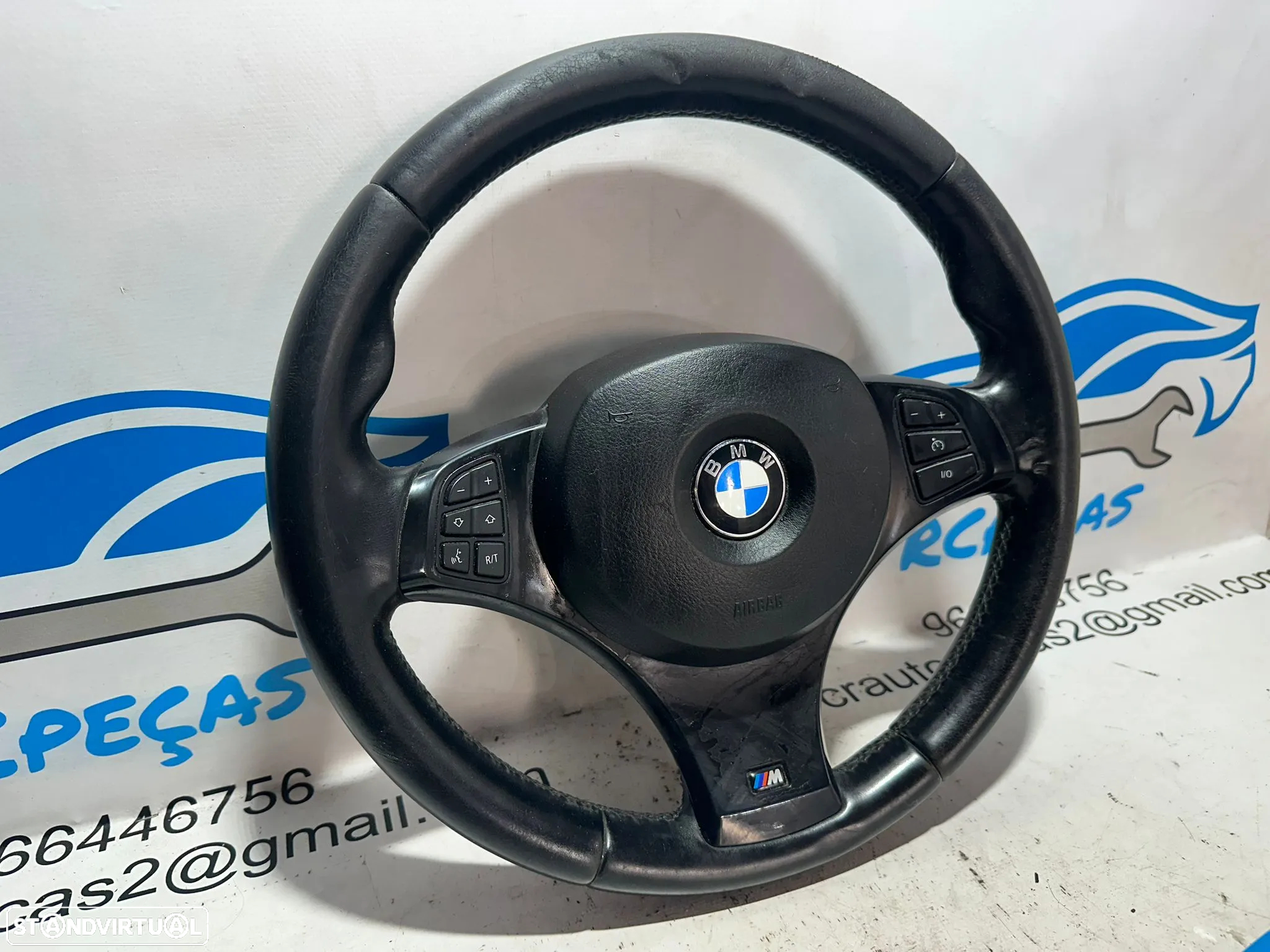 Volante Pele Perfurada Multifunções Botões Original BMW Pack M X3 E83 3448451 - 4
