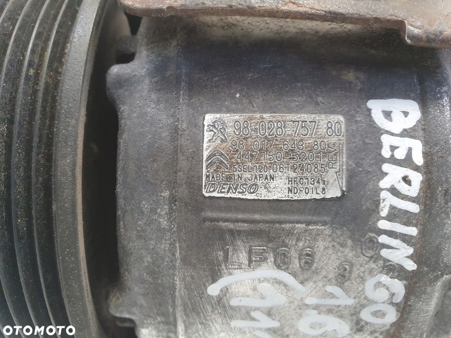 Citroen C4 II 1.6 HDI SPRĘŻARKA KLIMATYZACJI pompa 9802875780 - 2