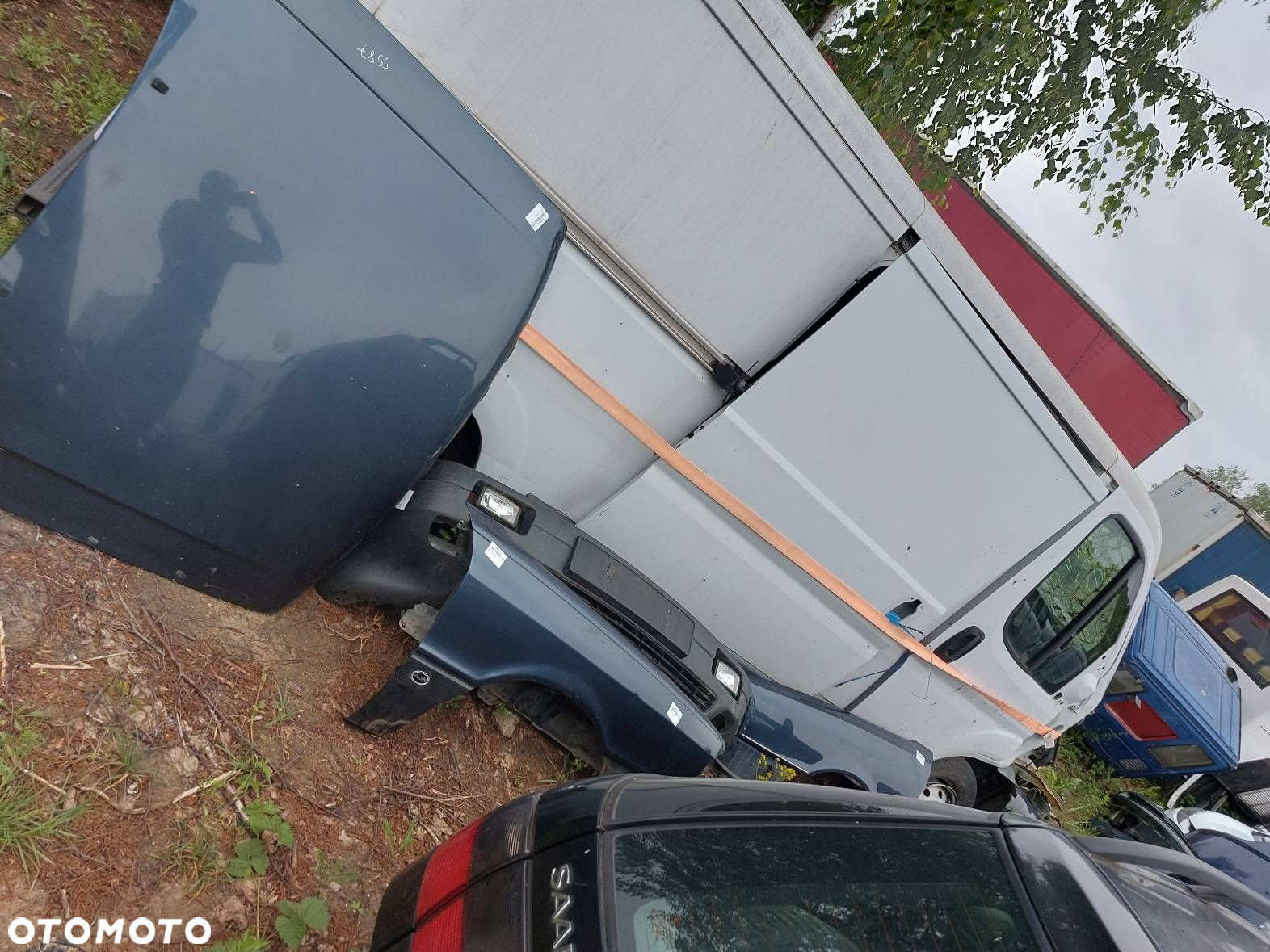 KOMPLETNY PRZÓD AUDI 80 B3 LY5Z MASKA ZDERZAK PRZÓD BŁOTNIKI LAMPY - 14