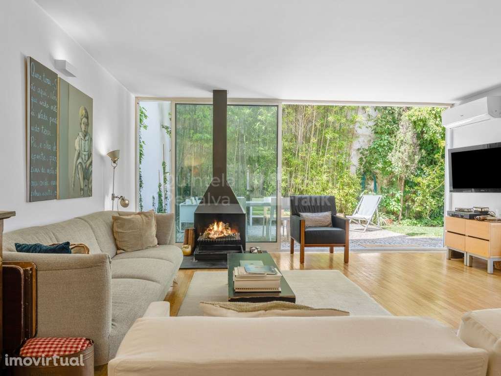 Moradia T4 triplex com jardim privativo e garagem na Lapa, Lisboa - Grande imagem: 5/22