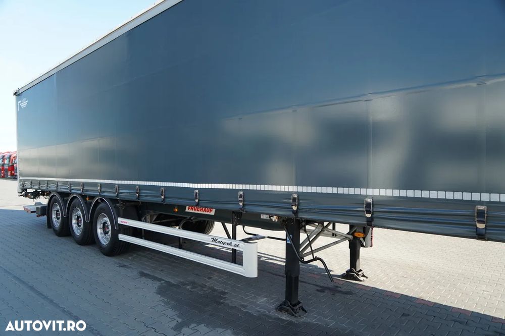Fruehauf CORTINĂ / STANDARD / HALOMETRU DHOLLANDIA 2.000 kg / SAF / 100% ANVELOPE / BALCĂ PODEA PUTERNICĂ / - 9