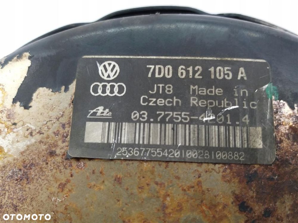 Serwo hamulca VW Transporter T4 2,5 TDI 88KM ATE 7D0612105A - 3