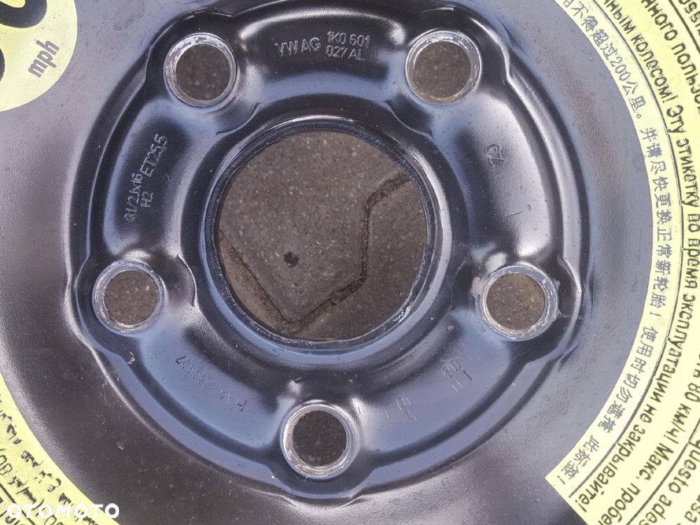 SEAT LEON II ALTEA A3 8P KOŁO DOJAZDOWE 16 5X112 LEWAREK - 8