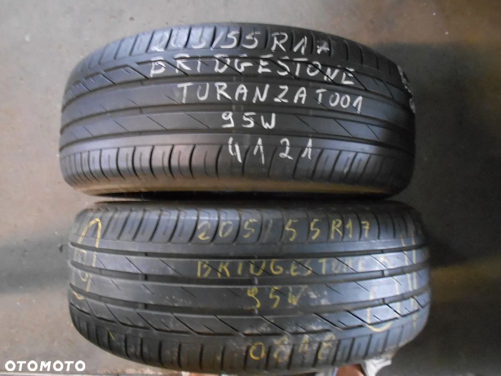 OPONY 205/55R17 BRIDGESTONE TURANZA T 001 DOT 4121 /  0818 7,7MM - 1