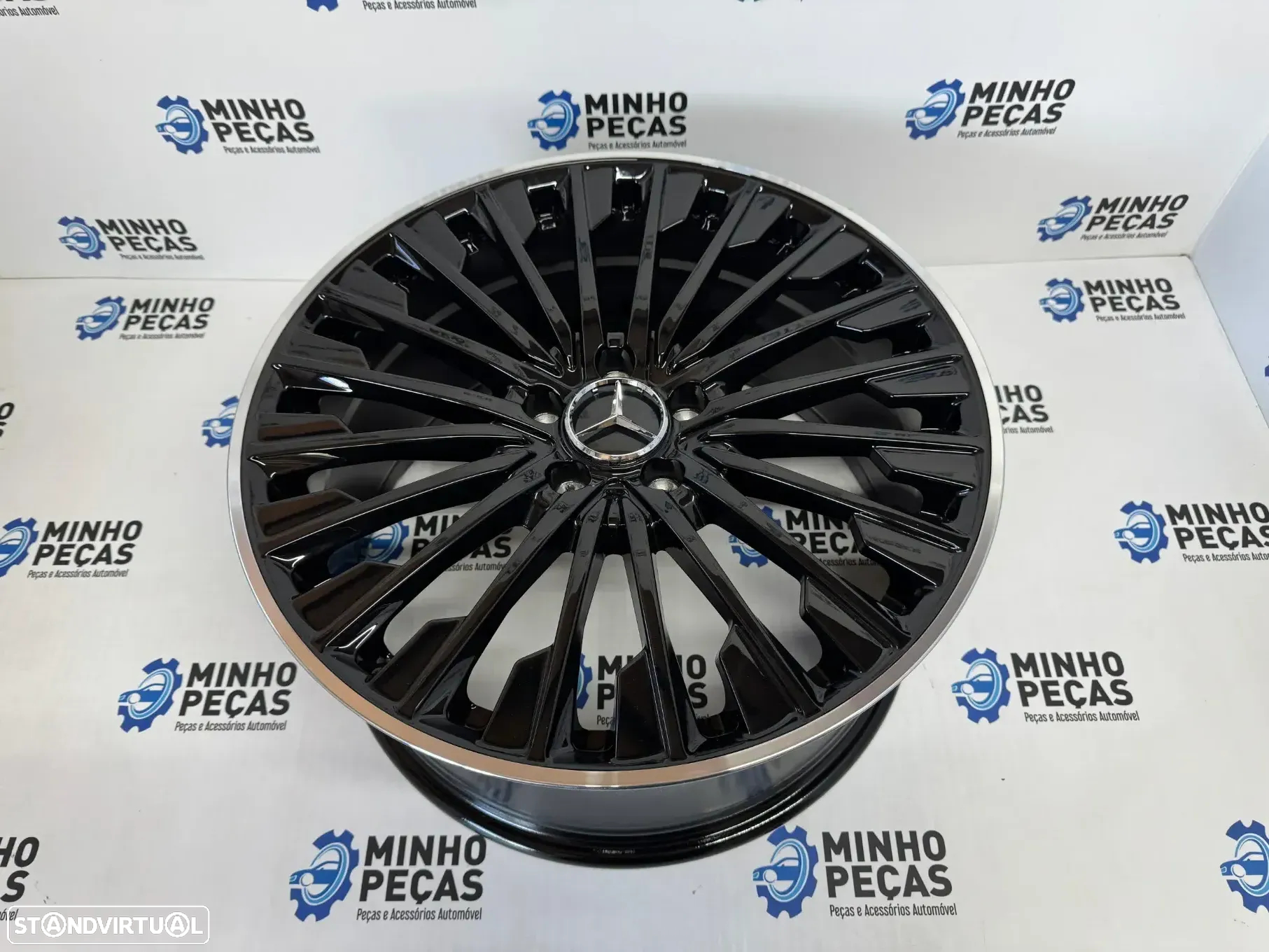 Jantes Look Mercedes New Turbine em 19 Preto Brilho - 8