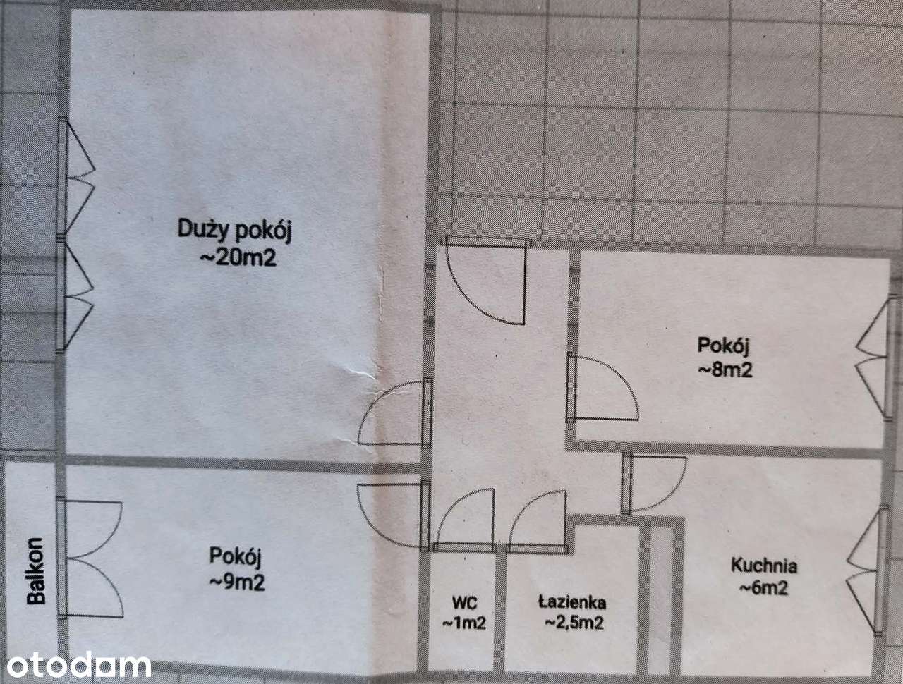 Mieszkanie na sprzedaż, 3 pokoje, 51 m², Brzeg Dolny