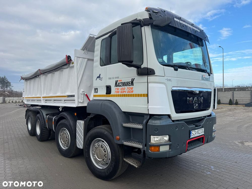 MAN TGS 2008r 8x4 3 STRONNY WYWROT + Hydroburta!!! - 3