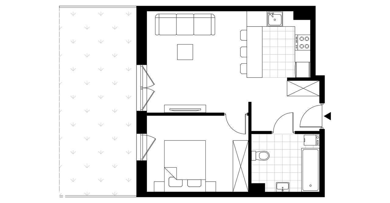 Geometryczna  | mieszkanie 2-pok. | 29A - Pełny obrazek: 4/24