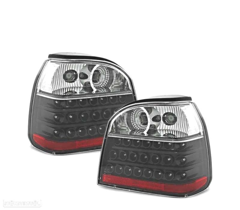 FAROLINS TRASEIROS LED VOLKSWAGEN VW GOLF 3 MKIII 91-97 ESCURECIDOS - 1