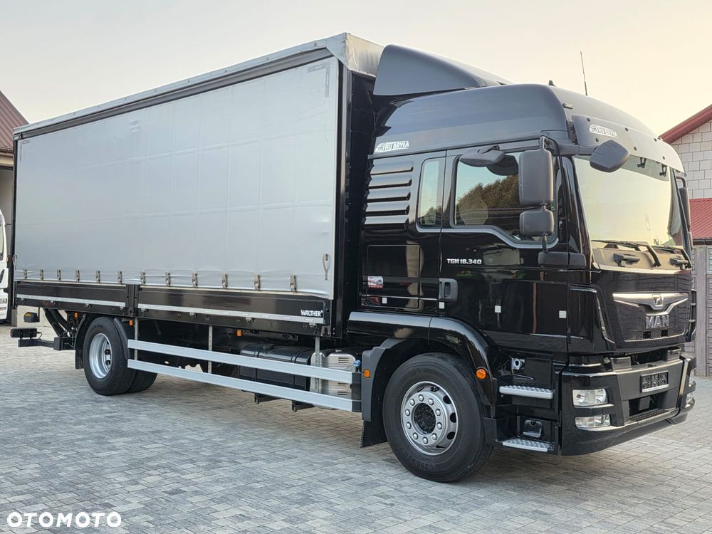 MAN TGM 18.340 / BURTO-FIRANKA / NISKI PRZEBIEG  / 18EURO PALET / SPROWADZONY /  10 TON ŁADOWNOŚĆ  / E6 / LIFT / AUTOMAT / WINDA / - 11