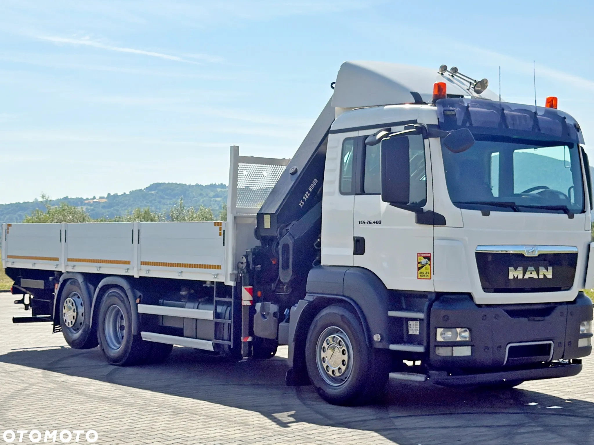 MAN TGS 26.400 * SKRZYNIA 6,55 m * HIAB 322 EP - 5 HIDUO + PILOT / STAN BDB - 3