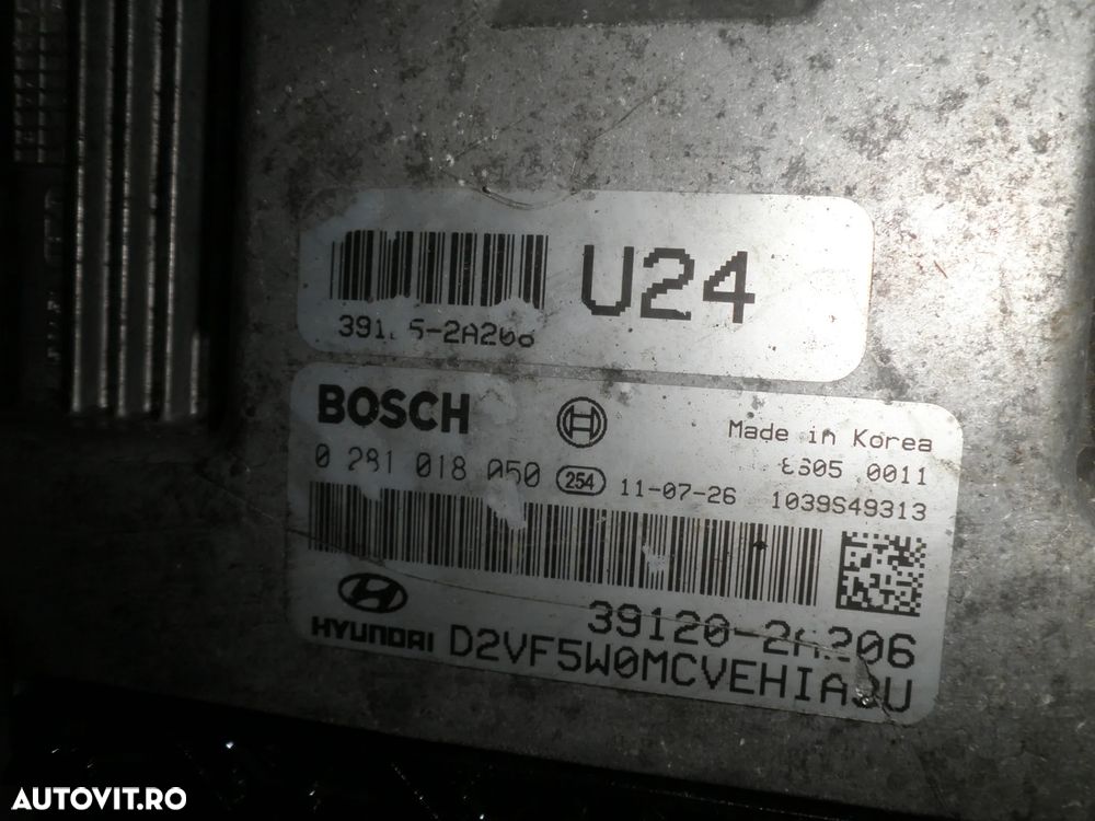 ECU / calculator motor Hyundai I40 1.7CRDI 39120-2A206 0281018050 - 3