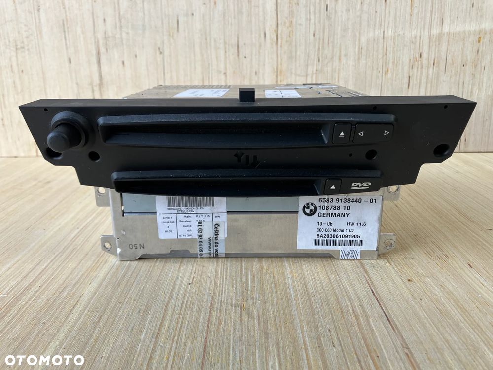 RADIO NAWIGACJA BMW E60 E61 CCC PRZED LIFT DVD 6953773 9138440 - 4