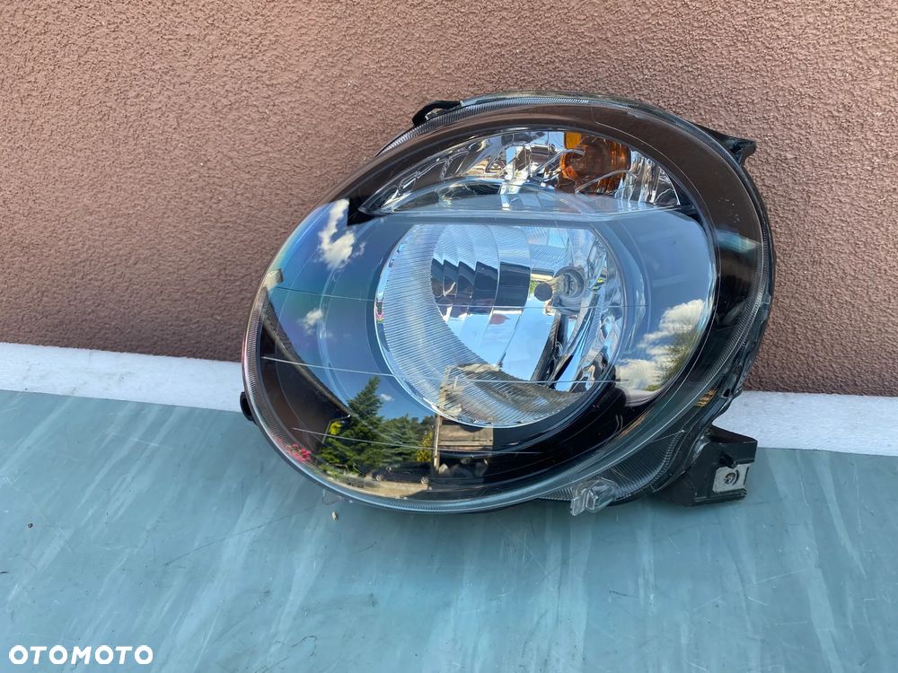 lampa fiat 500 czarna lewa eu cała - 1