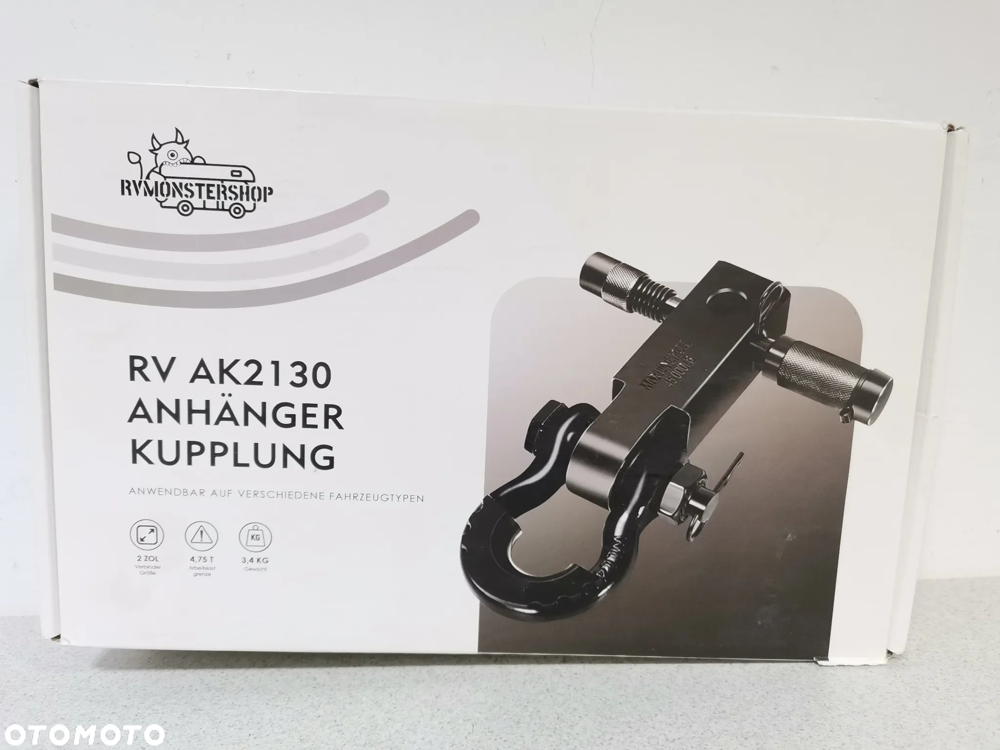 Hak Holowniczy  Kula Zaczep Ucho Szekla  ADAPTER USA 50x50 JEEP - 7